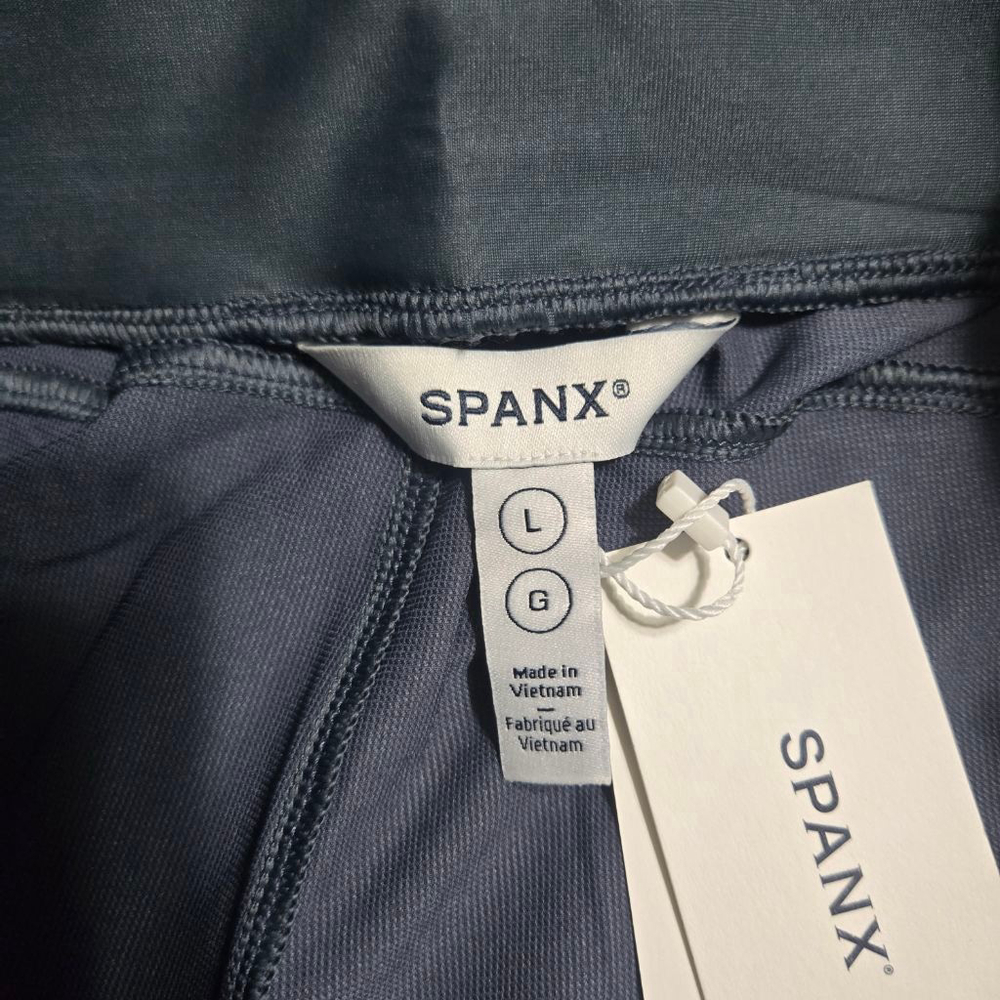 Women's SPANX Dark Storm Blue Casual Fridays Sweat Wicking Joggers L - Picture 9 of 12